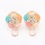Multicolor Diamond Stud Earrings